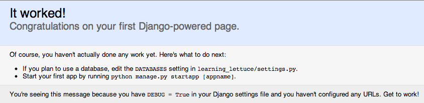 Django Powered!