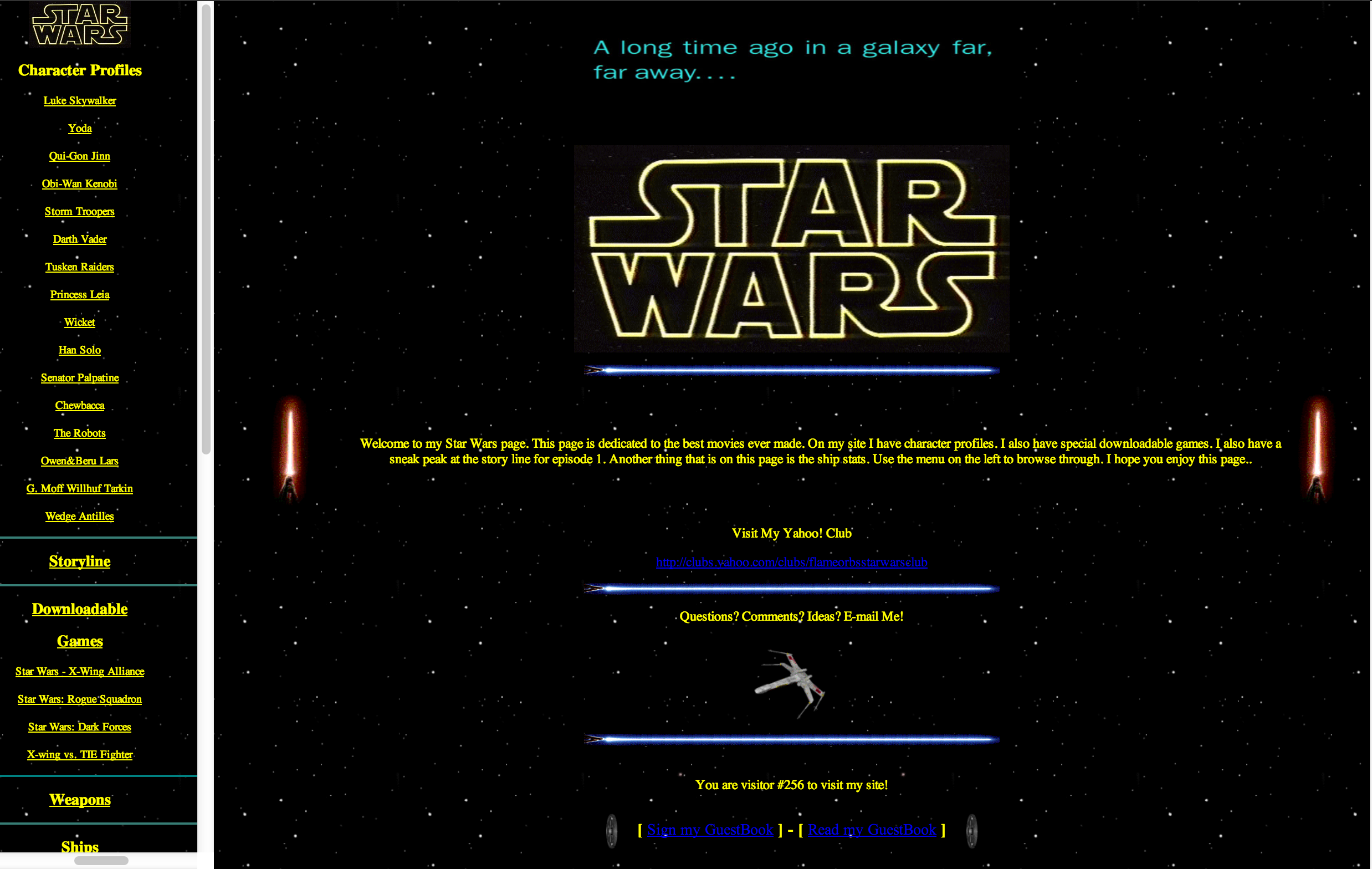 Star Wars Restoration: Home Page Finished