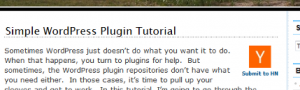 Simple WordPress Plugin Tutorial Goal