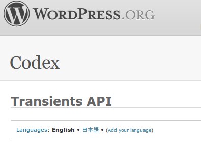Wordpress Transients API